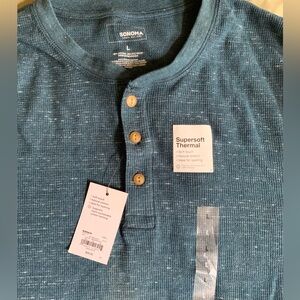 Sonoma heathered henley NWT